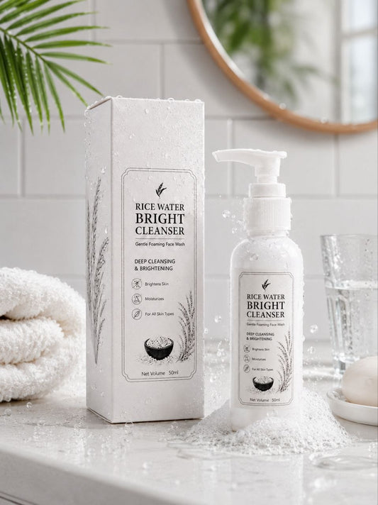 The Face Shop Rice Water Bright Facial Foaming Cleanser